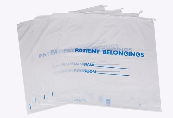 bolsos inútiles médicos de lino manchados, tinte azul de 33 galones que recicla el trazador de líneas de lino manchado plástico bag1.2mil 33x39, bage del hospital