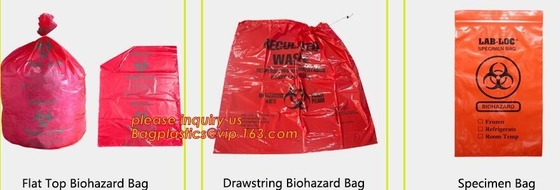 Bolsos claros/amarillos de la retirada de amianto del LDPE, bolsos del amianto del PE para la arena y grava, amianto polivinílico amarillo plástico disponible