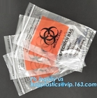 Bolso biodegradable del espécimen del Biohazard, bolso del transporte del espécimen del Biohazard, bolso del espécimen del laboratorio del grado médico, bagplasti