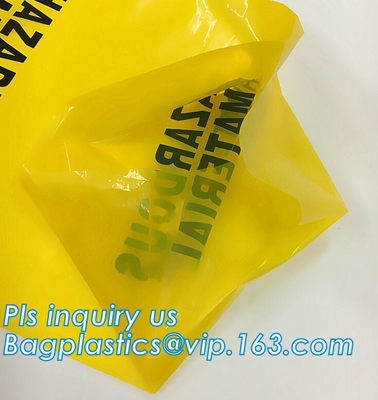 Bolsos disponibles biodegradables de la eliminación de residuos del Biohazard, BOLSOS BIOLÓGICOS del PELIGRO, Bio-peligro/residuos infecciosos