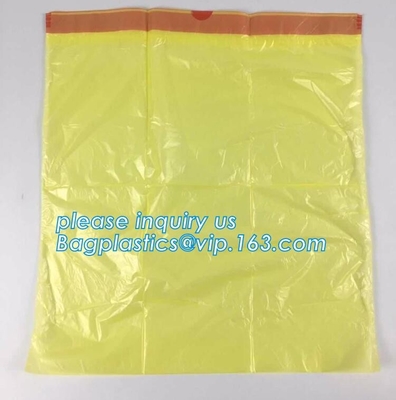 El Biohazard biodegradable empaqueta el espécimen médico que BagsBiohazard empaqueta bolsos del peligro de las bolsas de plástico (del peligro biológico) bio, arriba