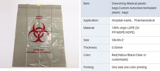El fabricante biodegradable de bolso que pertenece paciente con el OEM rígido de la manija disponible, las pertenencia pacientes empaqueta con Drawstri