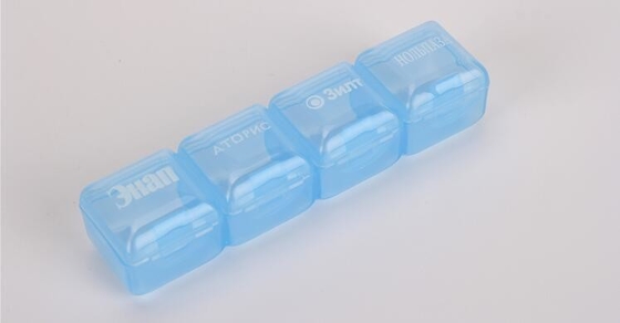 de siete días una caja desmontable fresca de las drogas de la semana con el caso 4 cada día, con seguridad organizador móvil de la píldora 7case, mini pocke compacto lindo