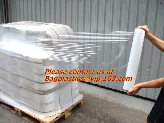 El PE coloreó la película de estiramiento del plástico de embalar, PE Mini Stretch Banding Film, película de empaquetado echada plástica del estiramiento industrial