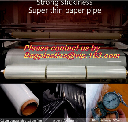 abrigo de empaquetado del estiramiento de la película del lldpe plástico, plástico de embalar de lanzamiento colorido de la película del embalaje del estiramiento del lldpe, manual y automático