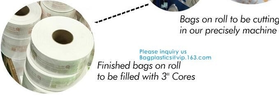el auto 100%Biodegradable pre abrió bolsos polivinílicos autos en Rolls para las máquinas de Autobag, auto perforado empaqueta Pre-abierto degradable