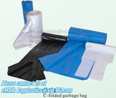 Lino manchado hecho de la bolsa de plástico biodegradable, bolsos plásticos biodegradables de la basura del biohazard del hospital, bolsos de lino manchados