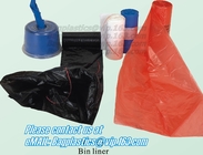 Lino manchado hecho de la bolsa de plástico biodegradable, bolsos plásticos biodegradables de la basura del biohazard del hospital, bolsos de lino manchados