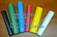 La basura negra biodegradable resistente del paquete del bolso de basura del plástico de los desperdicios de 30 Rolls empaqueta el plástico inútil médico de los bolsos usado