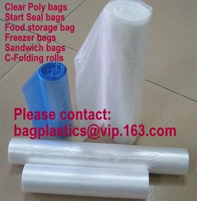 Drawtape biodegradable resistente, bolso de rollo resistente de la basura de la basura del lazo plástico, bolso del drawtape del cierre para la basura