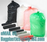 Los bolsos de basura fáciles del gancho agarrador del hogar biodegradable abonable, sello Rolls de la estrella, resistente pueden los trazadores de líneas, bolsos de basura, Contr a granel