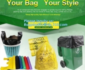 Trazador de líneas extrafuerte del bote de basura del bolso del compartimiento del bolso de basura del bolso de basura, bolsos de basura disponibles de la cocina, bolsos de basura plásticos durables