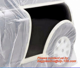 5 en 1 cubrir durable/película del polietileno de los equipos del HDPE del plástico del descenso de las láminas de plástico limpias autos de la hoja enmascara el coche de la pintura