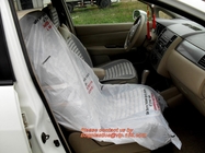 Cubiertas de asiento de carro disponibles plásticas interiores de las cubiertas de asiento de carro de la protección el 130*80cm en el aeroplano disponible del rollo de dispensación