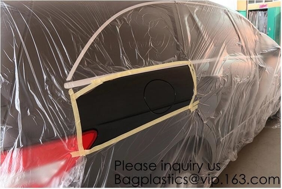 Película que enmascara de la mano, pintura adhesiva de pintura superficial polivinílica pregrabada de la cinta auto de la pintura de la cubierta de la protección de la cinta de la película que enmascara