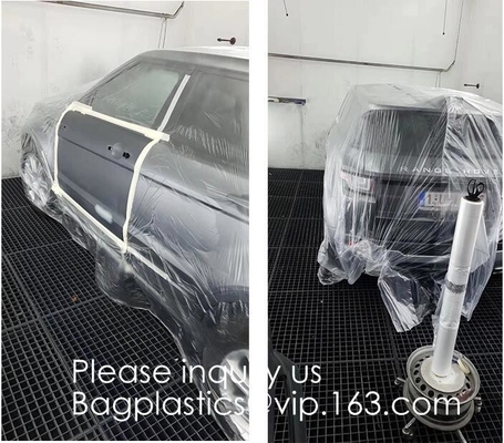 Película que enmascara de la mano, pintura adhesiva de pintura superficial polivinílica pregrabada de la cinta auto de la pintura de la cubierta de la protección de la cinta de la película que enmascara