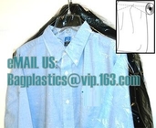 Portatrajes plásticos en la cubierta del rollo/de la ropa, bolsos plásticos baratos claros del traje de la ropa del PE en el rollo