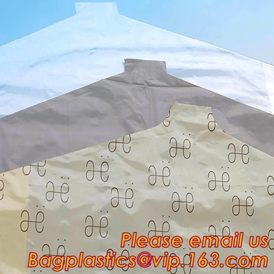 El viaje plástico de la ropa de la cubierta de la ropa clara barata transparente del LDPE empaqueta bolsos de la limpieza en seco en el rollo