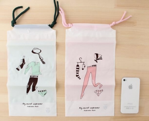 Bolso plástico modificado para requisitos particulares productos calientes biodegradables del lavadero de la bolsa de poliéster del lazo del lavadero para el hotel, 18&quot; x16” la bolsa de poliéster, Cust