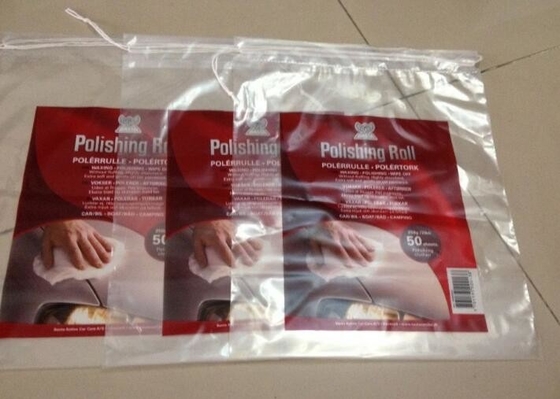 Bolso plástico modificado para requisitos particulares productos calientes biodegradables del lavadero de la bolsa de poliéster del lazo del lavadero para el hotel, 18&quot; x16” la bolsa de poliéster, Cust