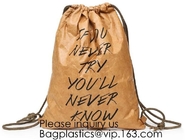 Mochila del lazo - bolsa de papel del bolso de Tyvek, bolso impermeable de Tyvek para el gimnasio o viaje, dentro de la mochila Colorf del bolsillo con cierre