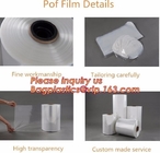Película del plástico de embalar del calor de la poliolefina POF, película Pre-perforada, calor del claro de POF encoger la película de rollo protectora plástica, encogimiento Fi del PE