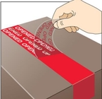 Etiqueta de encargo de la etiqueta engomada del VACÍO de la garantía de la seguridad del código de barras del número de serie si está quebrado, etiqueta VACÍA de la impresión de la etiqueta engomada del sello de la garantía