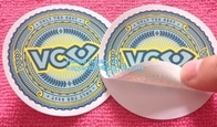 Impresión tamaño pequeño auta-adhesivo de la etiqueta privada del suero de Matte Sticker Roll Custom Organic del vinilo, cortada con tintas Pri de las etiquetas engomadas del vinilo