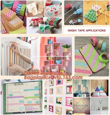 Tarjeta de cinta de papel japonesa plástica que hace a mano, paquete de la caja de regalo, Scrapbooking, decoración del papel los 5cm de Washi de la base de los efectos de escritorio
