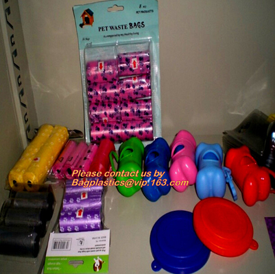 El bolso del impulso del perro del 10*4CM fijó el envío gratis de Cat Waste Bags Pet Supplies del perro del bolso de la basura del animal doméstico del dispensador de la forma de la bala, BAGEASE, PAC