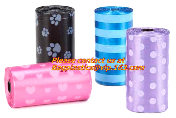 Bolso inútil de la basura del animal doméstico del bolso del perro biodegradable respetuoso del medio ambiente, impulso inútil de limpieza del animal doméstico del bolso del perro al aire libre de la protección del medio ambiente