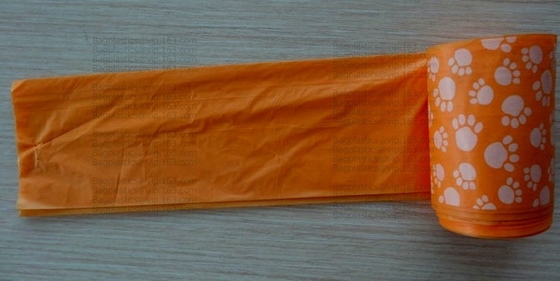 bolsos biodegradables del maíz del impulso del perro con el dispensador, bolso de la basura del perro casero, perrito plástico, Pri degradable del bolso del impulso del perro del portador del animal doméstico