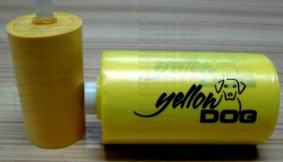 bolsos biodegradables del maíz del impulso del perro con el dispensador, bolso de la basura del perro casero, perrito plástico, Pri degradable del bolso del impulso del perro del portador del animal doméstico