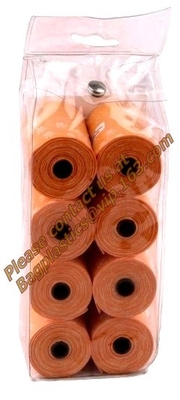 bolsos biodegradables del maíz del impulso del perro con el dispensador, bolso de la basura del perro casero, perrito plástico, Pri degradable del bolso del impulso del perro del portador del animal doméstico