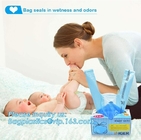 Las bolsas de pañales disponibles, sacos del panal con el olor de la lavanda para el bebé, perfumaron los sacos plásticos del pañal, sacos impresos del panal encendido