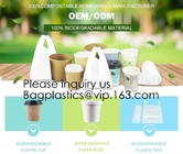 BIO biodegradables impresos le agradecen los bolsos al por menor, bolsos de compras plásticos verdes de la camiseta, Biodegradeable abonable, Extr