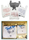 La basura plástica abonable del animal doméstico empaqueta con la manija de la camiseta, bolso de compras abonable verde del T-saco, PLA+PBAT, BAGEASE, BAGPAC