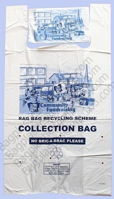 Bolsos de colección abonablees de la donación de la caridad, sacos de la colección, sacos de la donación, bolsos del fondo de la caridad, donando la ropa, Sho