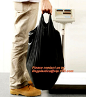 Bolsos altos de la cocina con los bolsos biodegradables, bolsos de las manijas, reutilizables y disponibles de ultramarinos de ultramarinos plásticos BPA-libres