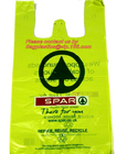 100 bolsos que hacen compras biodegradables abonablees - ultramarinos de Carry Bags For Trash Or del estilo de la camiseta - fuertes llevan a cabo 25 libras de lazo ha