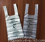 La AUTORIZACIÓN abona el bolso 100% de compras plástico biodegradable del Bioplastic del bolso del chaleco del bolso de la camiseta del almidón de maíz para el ultramarinos