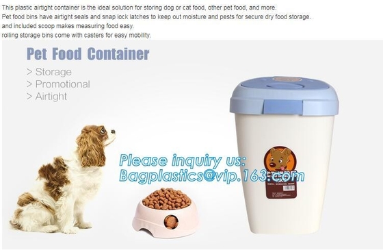 Envases de alimento para animales plásticos de alta calidad para 50L, semilla grande 30L de la alimentación de Cat Animal Storage Bin Dry del perro del envase del alimento para animales