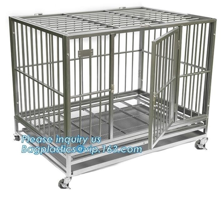 Jaula animal grande por encargo resistente al por mayor del perro casero (acero inoxidable, metal, aluminio, hierro, acero galvanizado)