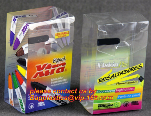 Caja de empaquetado para la ropa interior, caja del paquete de la ropa interior, caja de encargo PE de alta calidad del ANIMAL DOMÉSTICO del PVC de general Comestic Pack PVC Box