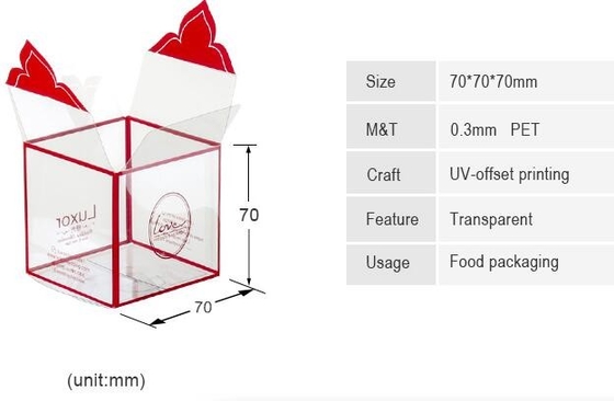 La caja de ventana PP encajona alternativas especiales de la caja de los PP que arrugan a las alternativas de la caja de regalo al bagplastics claro de la caja del ANIMAL DOMÉSTICO de la caja de papel