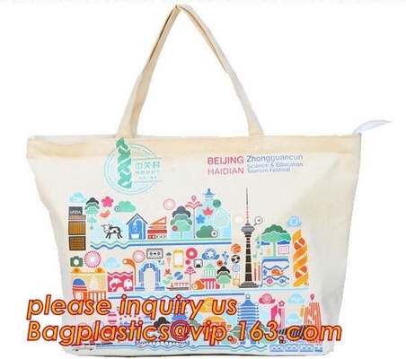 Bolso de encargo del algodón de la lona de la impresión de pantalla de seda del eco barato, la bolsa de asas de compras orgánica modificada para requisitos particulares del algodón al por mayor bagplastic
