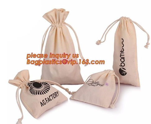 Bolso del haz del paño de los bolsos de lazo del algodón de la lona, venta al por mayor de la fábrica, vagos de empaquetado del lazo del gimnasio negro reutilizable de la lona de algodón