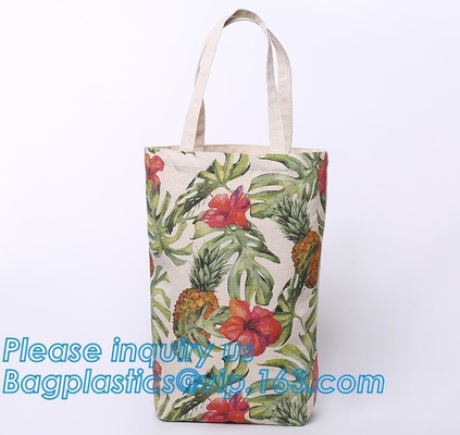 Hombro con clase del algodón del yute de los colores de la mezcla de la moda manejar los bolsos para las señoras que hacen compras con la manija de la cuerda, orgánico de encargo de la promoción