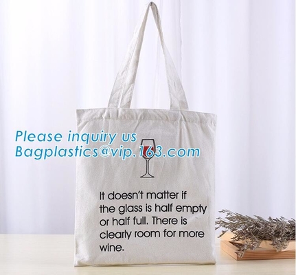 bolso blanco/del rosa del logotipo modificado para requisitos particulares pequeño del algodón del espacio en blanco de la manija, bageas de nylon tricolores del bolso de la manija de la bolsa de asas del regalo de la lona de algodón