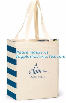 Bolso reciclable de doble uso del algodón del hombro de la manija que hace compras, totalizador manejado blanco por encargo b de la lona de algodón 12oz del fabricante